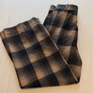 COS Women's Wool Checkered Trousers